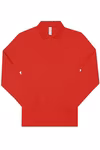 B&C My Polo 180 Long-Sleeve Polo Shirt Cotton, Black S, BCPU425 – Red