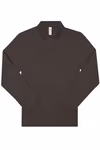 B&C My Polo 180 Long-Sleeve Polo Shirt Cotton, Black S, BCPU425 – Roasted Coffee