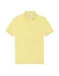 B&C My Polo 210 Baumwoll-Poloshirt mit Knopfleiste, Amalfi Blue S, BCPU426 – Amalfi Yellow