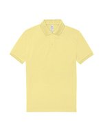 B&C My Polo 210 Baumwoll-Poloshirt mit Knopfleiste, Amalfi Blue S, BCPU426 – Amalfi Yellow