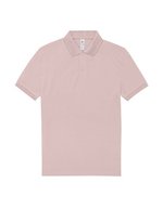 B&C My Polo 210 Baumwoll-Poloshirt mit Knopfleiste, Amalfi Blue S, BCPU426 – Blush Pink