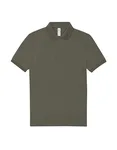 B&C My Polo 210 Baumwoll-Poloshirt mit Knopfleiste, Amalfi Blue S, BCPU426 – Camo Green