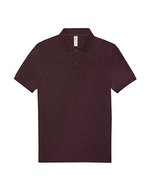 B&C My Polo 210 Baumwoll-Poloshirt mit Knopfleiste, Amalfi Blue S, BCPU426 – Heather Burgundy