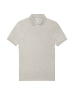 B&C My Polo 210 Baumwoll-Poloshirt mit Knopfleiste, Amalfi Blue S, BCPU426 – Heather Grey Fog