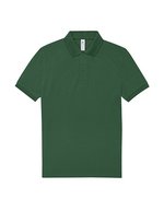 B&C My Polo 210 Baumwoll-Poloshirt mit Knopfleiste, Amalfi Blue S, BCPU426 – Ivy Green