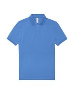 B&C My Polo 210 Baumwoll-Poloshirt mit Knopfleiste, Amalfi Blue S, BCPU426 – Lake Blue
