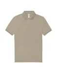 B&C My Polo 210 Baumwoll-Poloshirt mit Knopfleiste, Amalfi Blue S, BCPU426 – Mastic