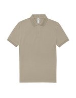 B&C My Polo 210 Baumwoll-Poloshirt mit Knopfleiste, Amalfi Blue S, BCPU426 – Mastic