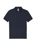 B&C My Polo 210 Baumwoll-Poloshirt mit Knopfleiste, Amalfi Blue S, BCPU426 – Navy Pure