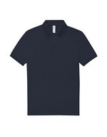 B&C My Polo 210 Baumwoll-Poloshirt mit Knopfleiste, Amalfi Blue S, BCPU426 – Navy