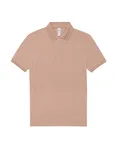 B&C My Polo 210 Baumwoll-Poloshirt mit Knopfleiste, Amalfi Blue S, BCPU426 – Nude