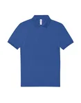 B&C My Polo 210 Baumwoll-Poloshirt mit Knopfleiste, Amalfi Blue S, BCPU426 – Royal Blue