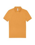 B&C My Polo 210 Baumwoll-Poloshirt mit Knopfleiste, Amalfi Blue S, BCPU426 – Tahiti Coral