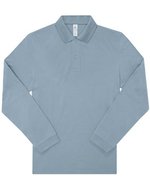 B&C Polo 210 Langarmshirt aus Baumwolle – Amalfi Blue