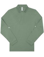 B&C Polo 210 Langarmshirt aus Baumwolle – Amalfi Green