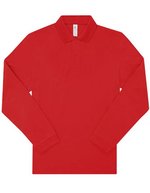 B&C My Polo 210 Long Sleeve Amalfi Blue S (BCPU427), BCPU427 – Red