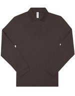 B&C My Polo 210 Long Sleeve Amalfi Blue S (BCPU427), BCPU427 – Roasted Coffee