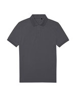 B&C Nachhaltiges Herren Poloshirt 65/35°, Acid Lime S, BCPU428 – Dark Grey (Solid)