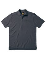 B&C Skill Pro Polo mit Brusttasche – Dark Grey (Solid)