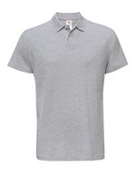 B&C Unisex Polo ID.001 Anthracite XS (BCPUI10), BCPUI10 – Heather Grey