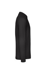 B&C Langarm Poloshirt aus nachhaltiger Baumwolle, Black XS, BCPUI12 – Bild 4