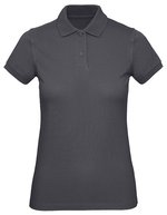 B&C Polo-Shirt aus Bio-Baumwolle für Damen – Dark Grey (Solid)