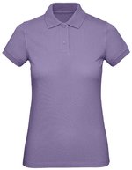 B&C Polo-Shirt aus Bio-Baumwolle für Damen, White XS, BCPW440 – Millennial Lilac