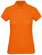 B&C Polo-Shirt aus Bio-Baumwolle für Damen, White XS, BCPW440 – Orange