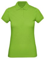 B&C Polo-Shirt aus Bio-Baumwolle für Damen, White XS, BCPW440 – Orchid Green