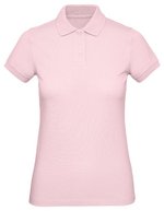 B&C Polo-Shirt aus Bio-Baumwolle für Damen, White XS, BCPW440 – Orchid Pink