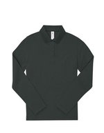 B&C Langarm Polo 180 Baumwolle für Damen – Dark Forest