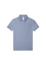 B&C Poloshirt My Polo 210 Baumwolle für Damen, Amalfi Yellow L, BCPW463 – Heather Blue