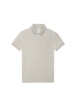 B&C Poloshirt My Polo 210 Baumwolle für Damen, Amalfi Yellow L, BCPW463 – Heather Grey Fog