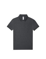 B&C Poloshirt My Polo 210 Baumwolle für Damen, Amalfi Yellow L, BCPW463 – Heather Tarmac