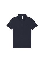 B&C Poloshirt My Polo 210 Baumwolle für Damen, Amalfi Yellow L, BCPW463 – Navy Pure