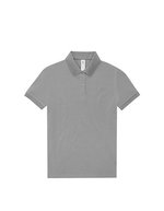B&C Poloshirt My Polo 210 Baumwolle für Damen, Amalfi Yellow L, BCPW463 – Sport Grey (Heather)