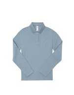 B&C Langarm-Polo 210 aus Baumwolle, Amalfi Blue XS, BCPW464 – Bild 2