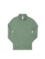 B&C Langarm-Polo 210 aus Baumwolle, Amalfi Blue XS, BCPW464 – Amalfi Green