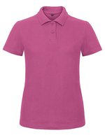B&C Poloshirt ID.001 aus Baumwolle für Damen, Light Blue XL, BCPWI11 – Fuchsia