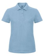 B&C Poloshirt ID.001 aus Baumwolle für Damen – Light Blue
