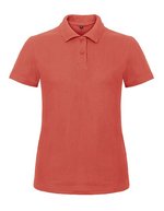 B&C Poloshirt ID.001 aus Baumwolle für Damen, Light Blue XL, BCPWI11 – Pixel Coral