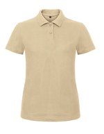 B&C Poloshirt ID.001 aus Baumwolle für Damen, Light Blue XL, BCPWI11 – Sand