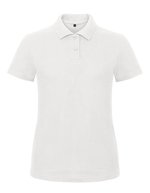 B&C Poloshirt ID.001 aus Baumwolle für Damen, Light Blue XL, BCPWI11 – White