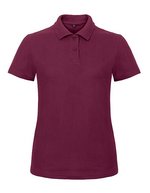 B&C Poloshirt ID.001 aus Baumwolle für Damen, Light Blue XL, BCPWI11 – Wine
