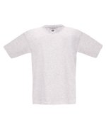 B&C T-Shirt Exact 150 Baumwolle für Kinder, White 1/2 (86/92), BCTK300 – Ash (Heather)
