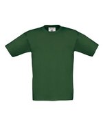 B&C T-Shirt Exact 150 Baumwolle für Kinder, White 1/2 (86/92), BCTK300 – Bottle Green