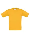 B&C T-Shirt Exact 150 Baumwolle für Kinder, White 7/8 (122/128), BCTK300 – Gold