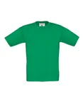 B&C T-Shirt Exact 150 Baumwolle für Kinder, White 7/8 (122/128), BCTK300 – Kelly Green