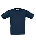 B&C T-Shirt Exact 150 Baumwolle für Kinder, White 7/8 (122/128), BCTK300 – Light Navy