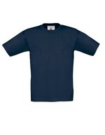 B&C T-Shirt Exact 150 Baumwolle für Kinder, White 1/2 (86/92), BCTK300 – Light Navy